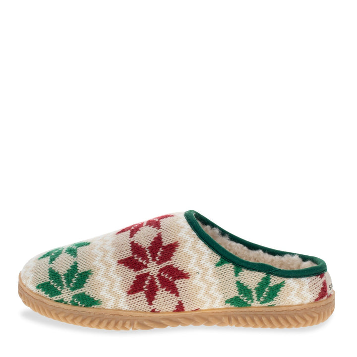 Women's Graphic Holiday Party Slipper - Oat - Western Chief