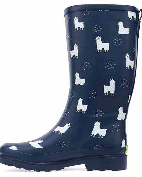Women's No Probllama Rain Boot - Navy - Western Chief