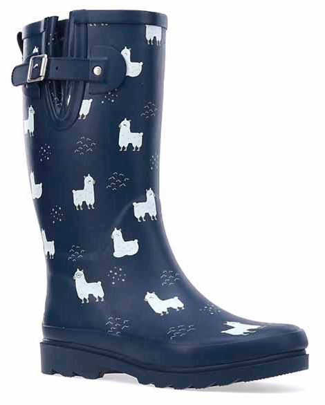 Women's No Probllama Rain Boot - Navy - Western Chief
