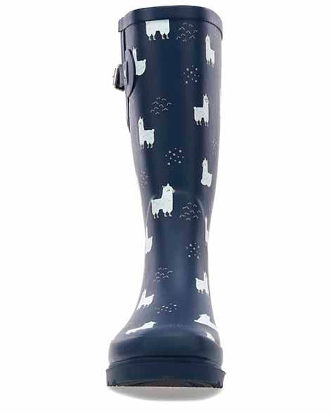 Women's No Probllama Rain Boot - Navy - Western Chief