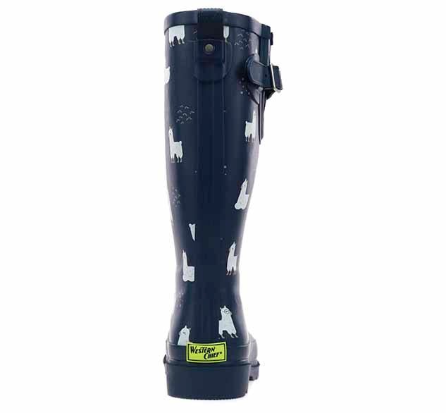Women's No Probllama Rain Boot - Navy - Western Chief