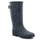 Women's Tall Feminine Floral Wide Calf Rain Boot - Slate - Western Chief
