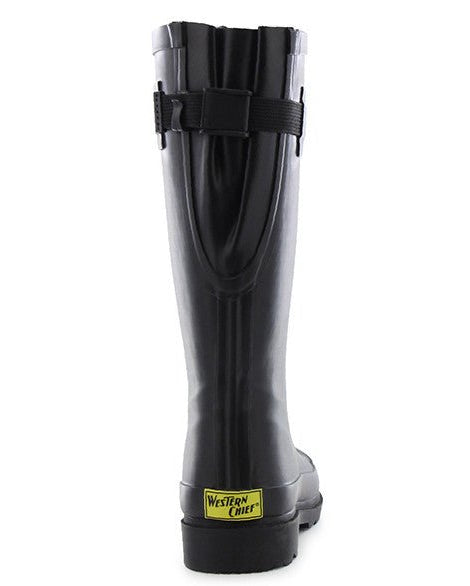 Women's Tall Feminine Floral Wide Calf Rain Boot - Slate - Western Chief