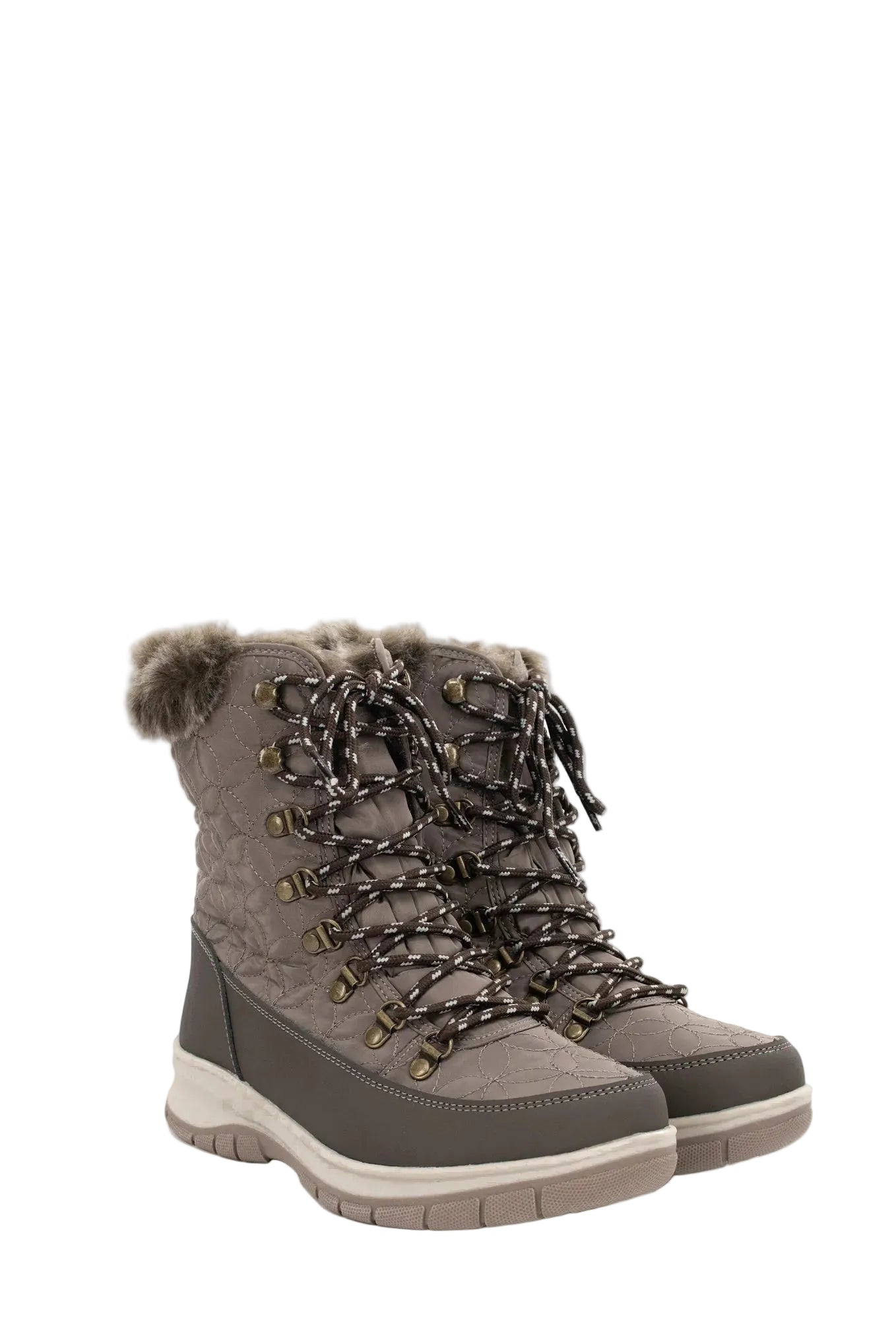 Belltown Mid Faux Fur Cold Weather Boot - Taupe - Western Chief