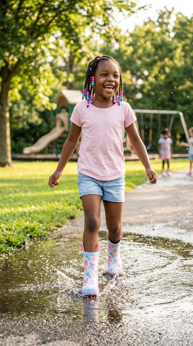 Kids Beautiful Bows Rain Boot - Blue - Western Chief