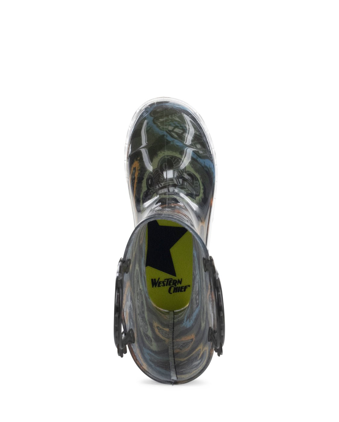 Kids Big Wheels Lighted Rain Boot - Black - Western Chief