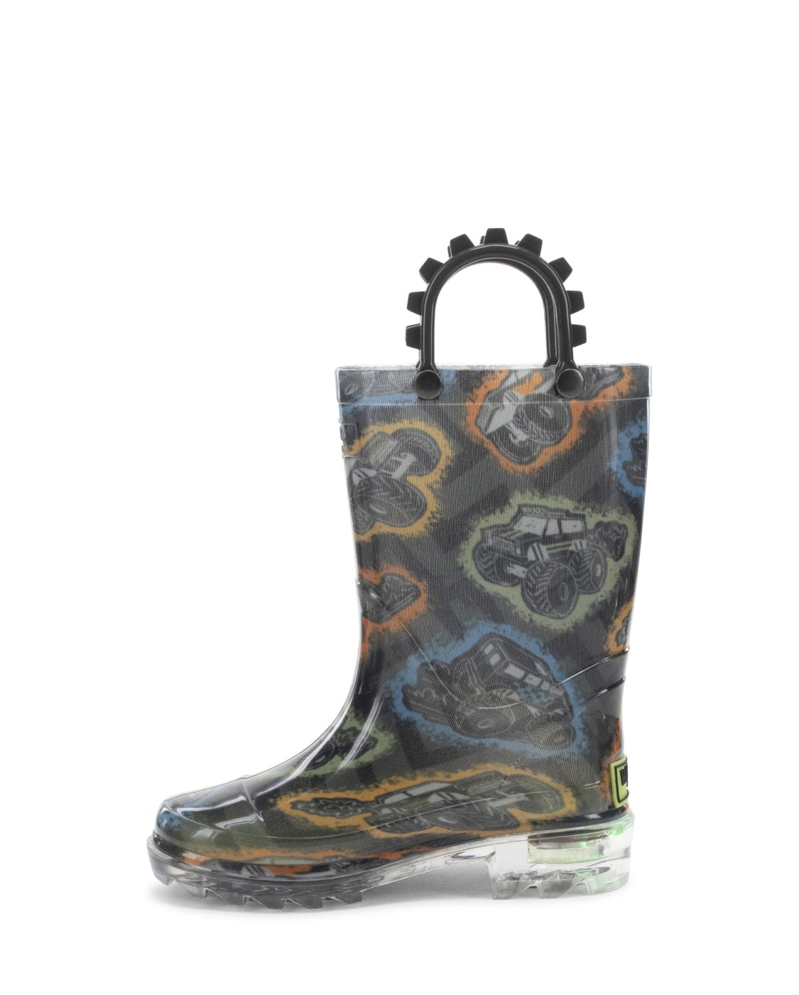 Kids Big Wheels Lighted Rain Boot - Black - Western Chief