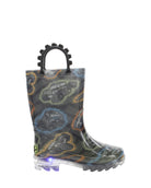 Kids Big Wheels Lighted Rain Boot - Black - Western Chief