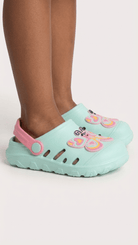 Kids Easies Butterfly Clog - Aqua - Western Chief