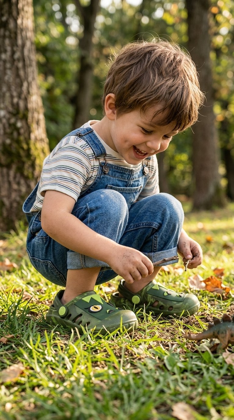 Kids Easies Dino Clog - Olive - Western Chief