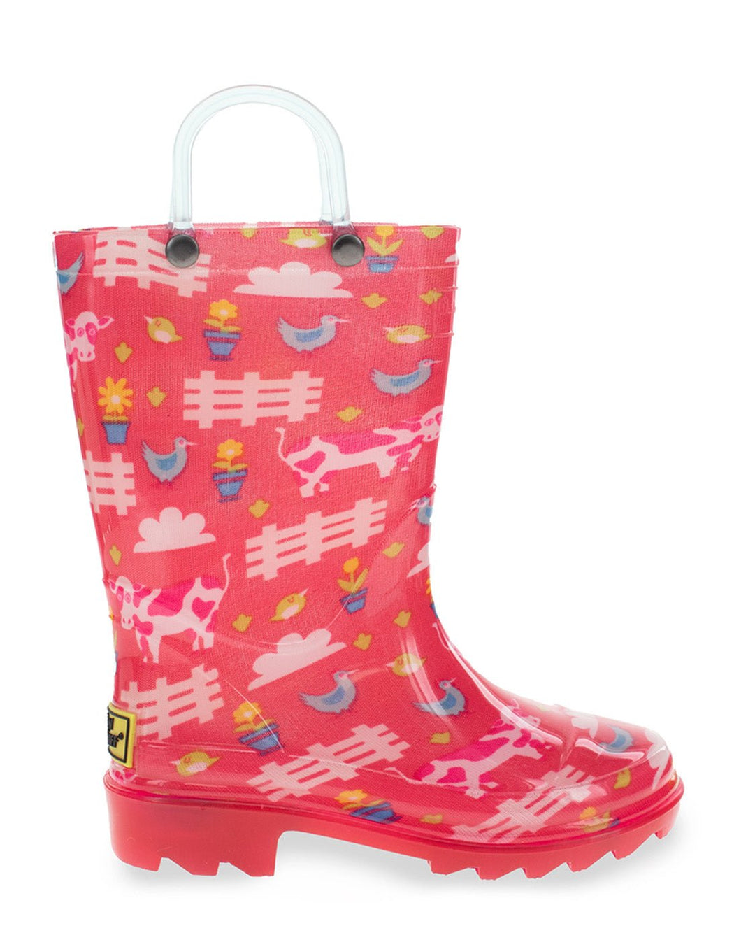 Kids Farm Friends Lighted Rain Boot - Pink - Western Chief