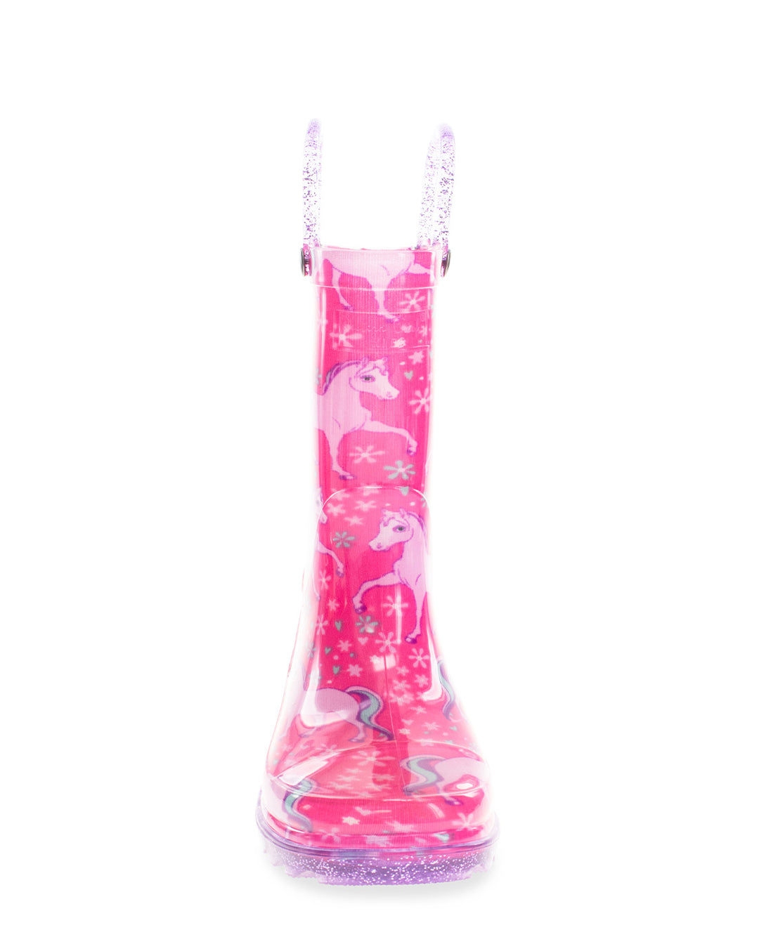 Kids Gallop Girl Lighted Rain Boot - Pink