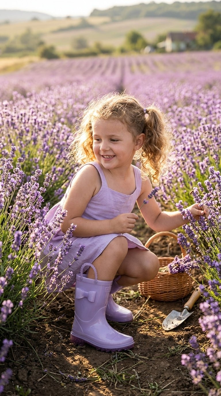 Kids Pearlized Lighted Rain Boot - Lavender - Western Chief