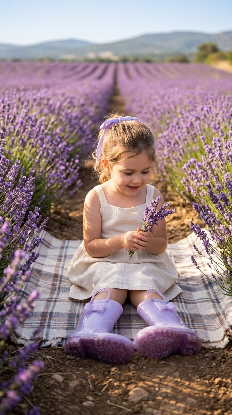 Kids Pearlized Lighted Rain Boot - Lavender - Western Chief