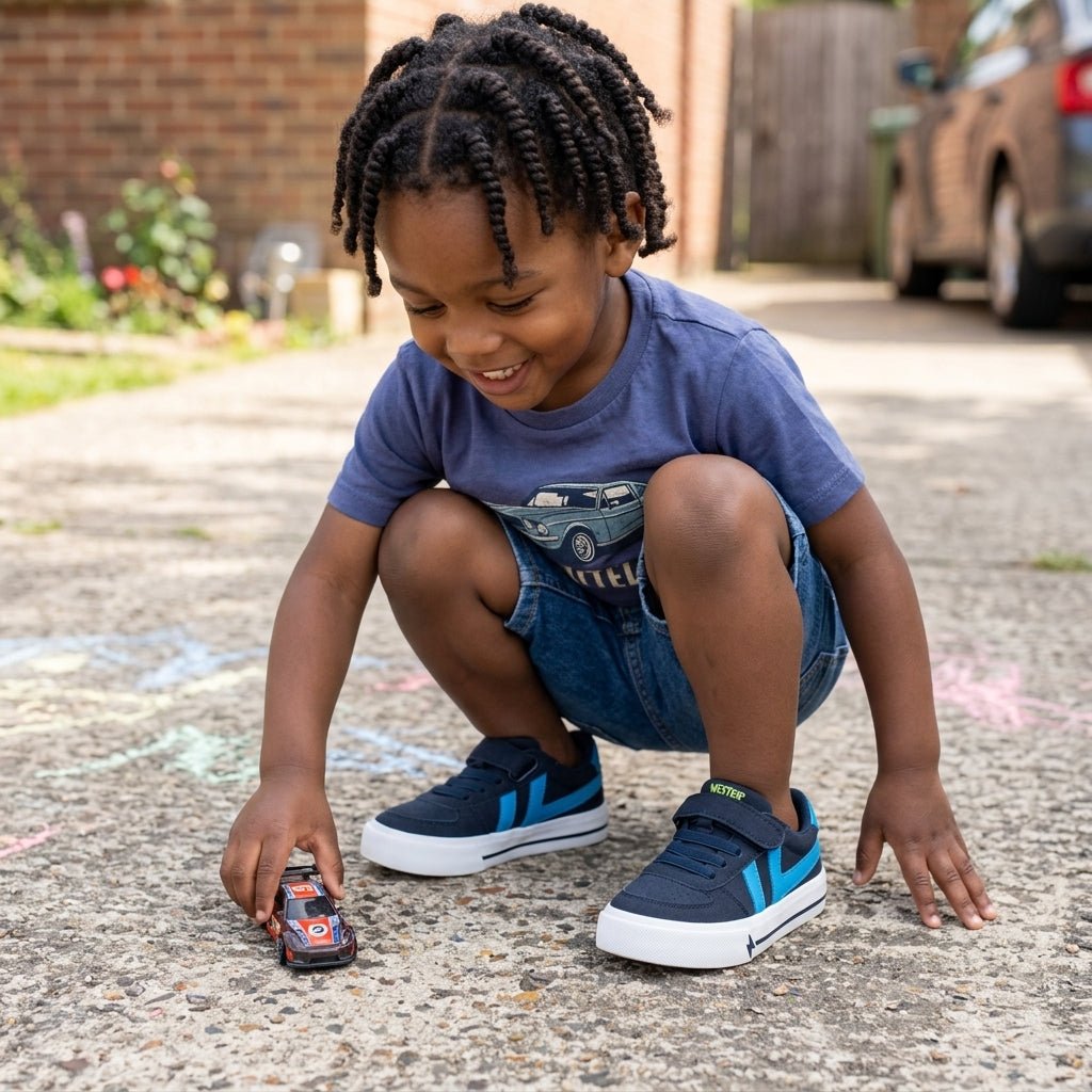 Kids Recess Runner Sneaker - Navy - Western Chief