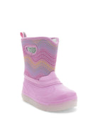Kids Travali Lighted Faux Fur Neoprene Cold Weather Boot - Pink - Western Chief
