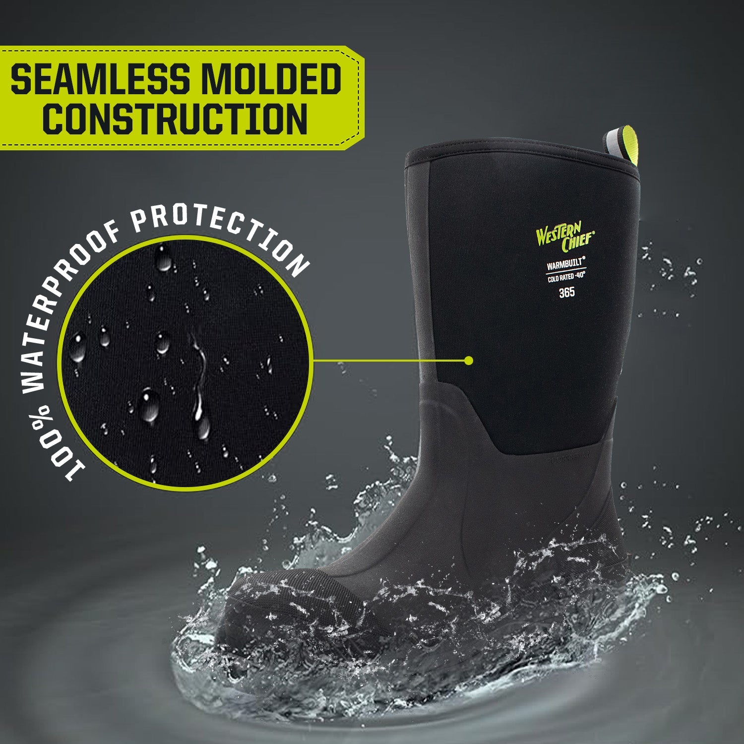 Winter rubber boots mens clearance