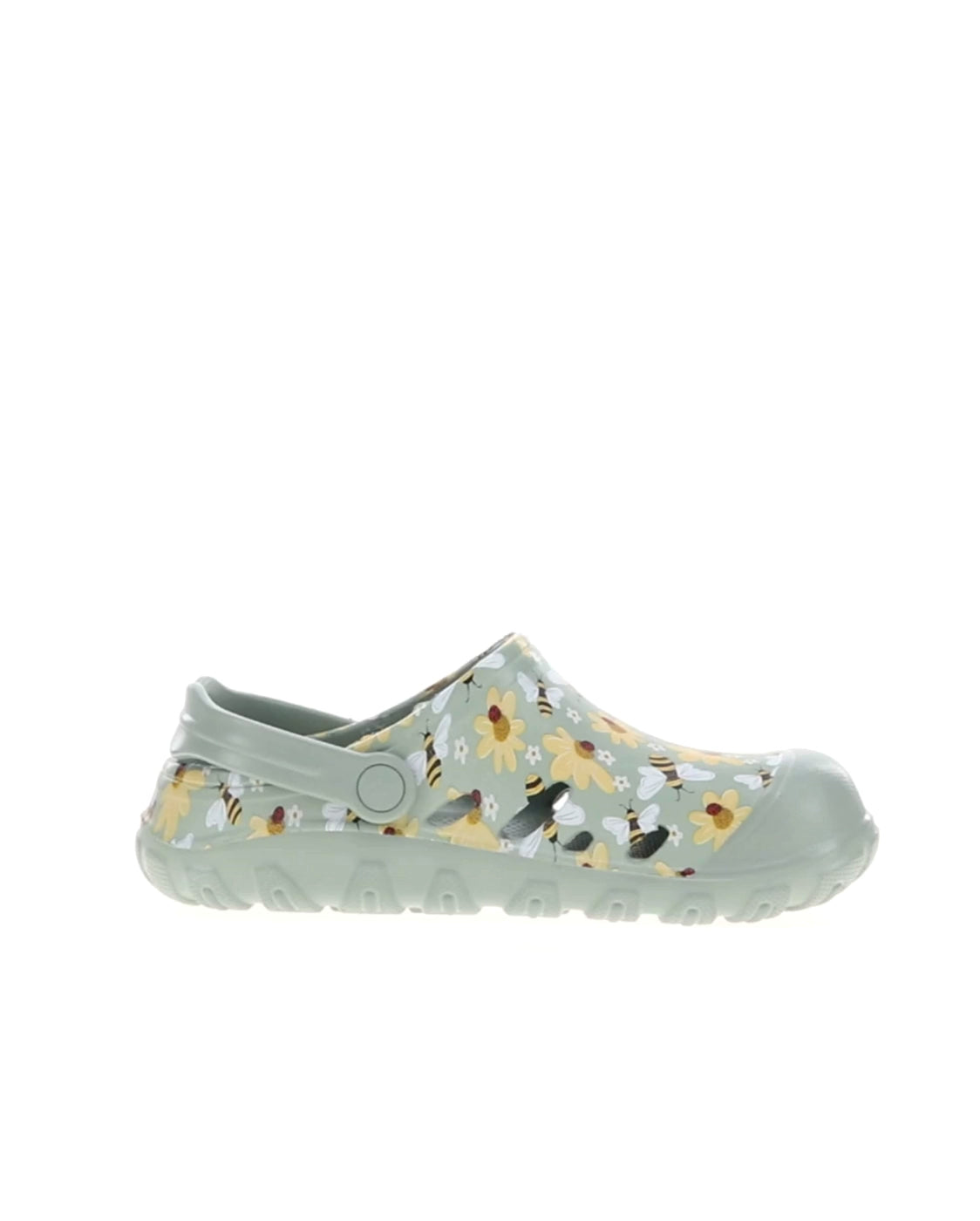 Women's easies bee meadow clog sage - Rotating product video 