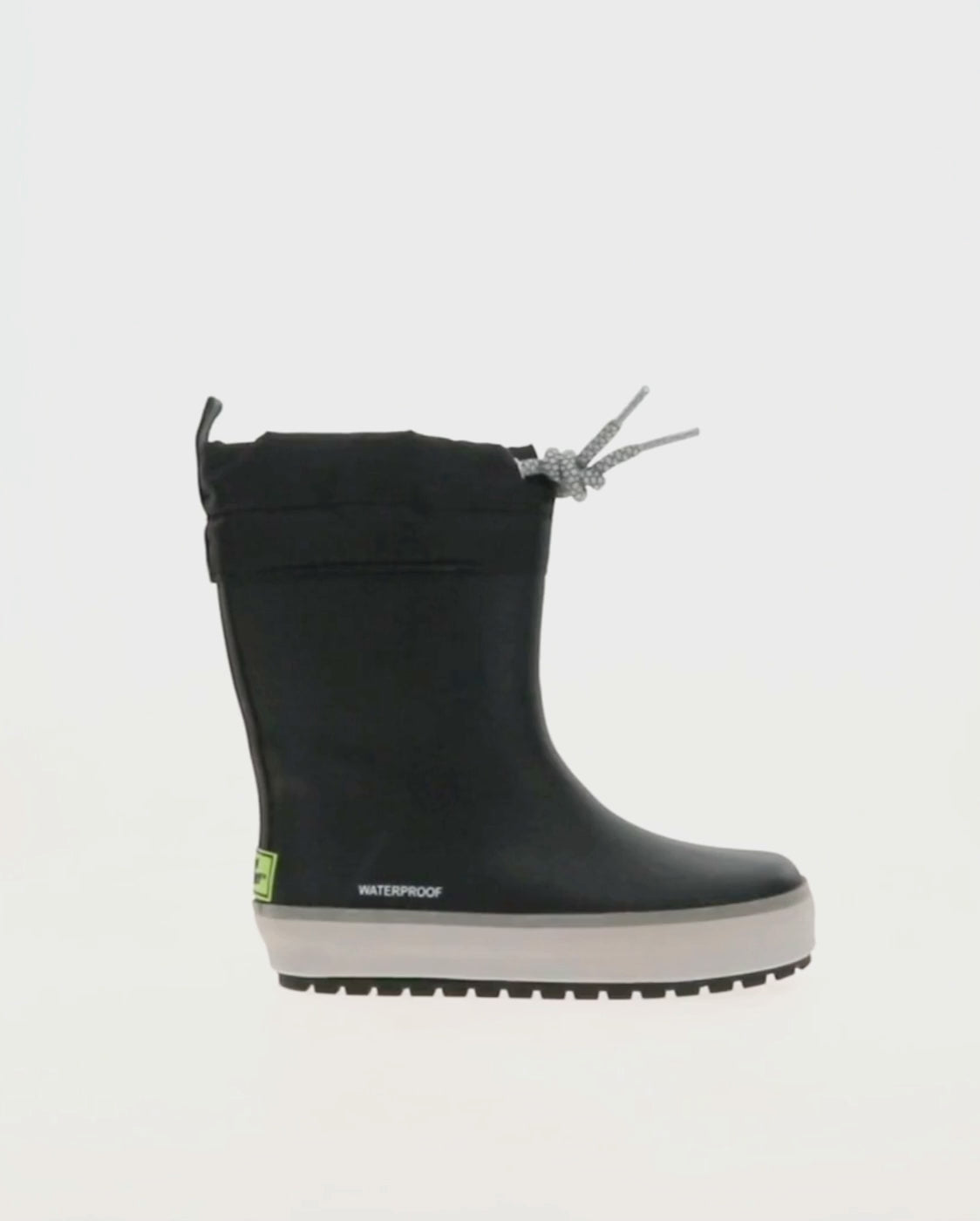 Kids element rain boot black - Rotating product video 