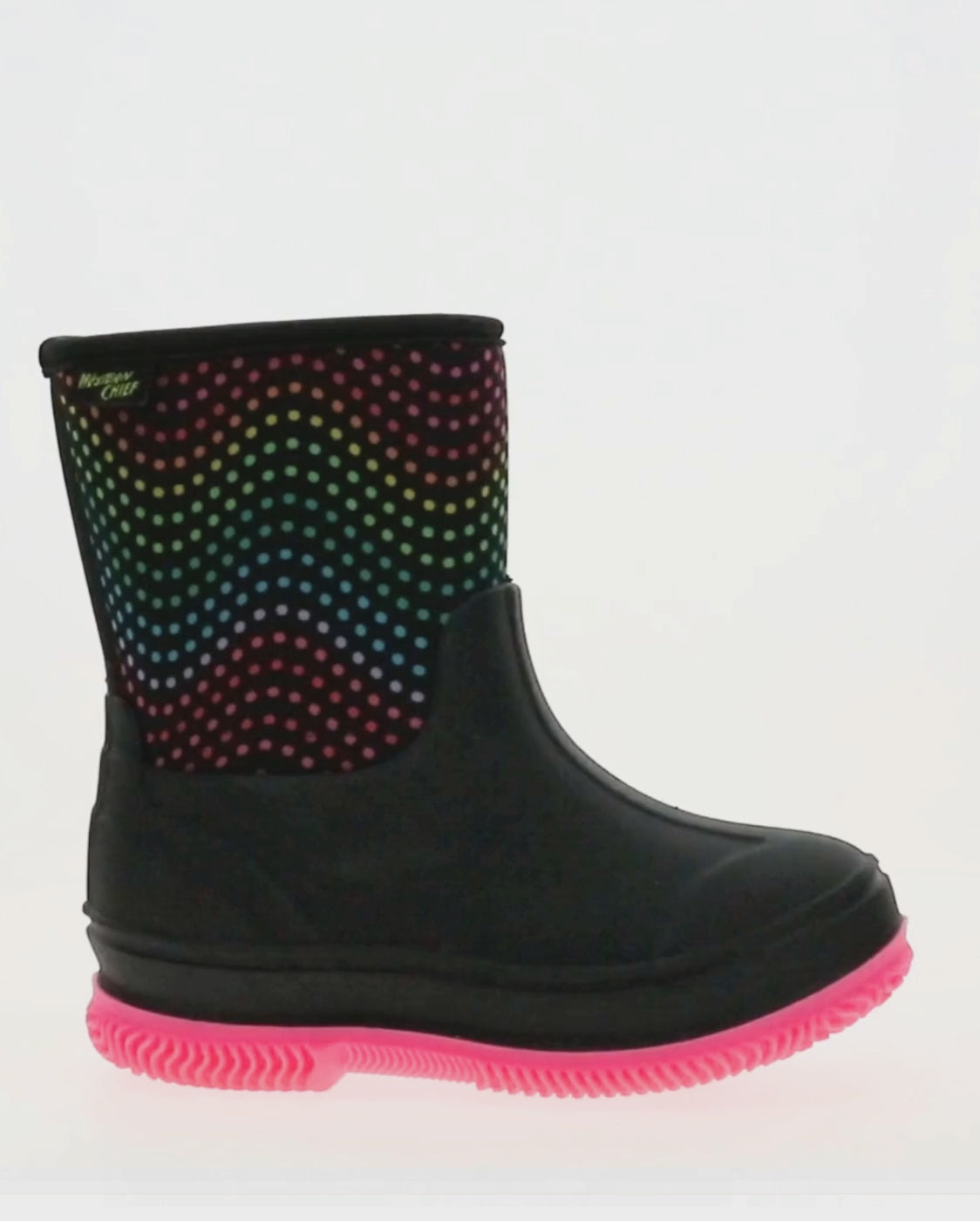 Kids free style neoprene black multi - Rotating product video 
