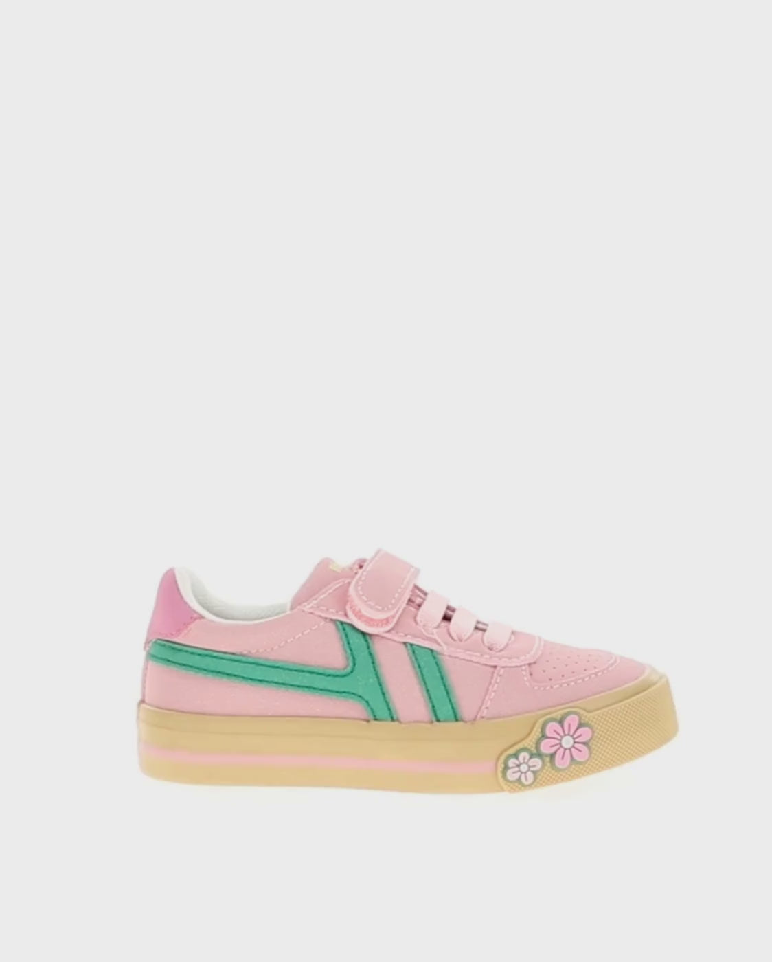 Kids recess runner sneaker pink - Rotating product video 