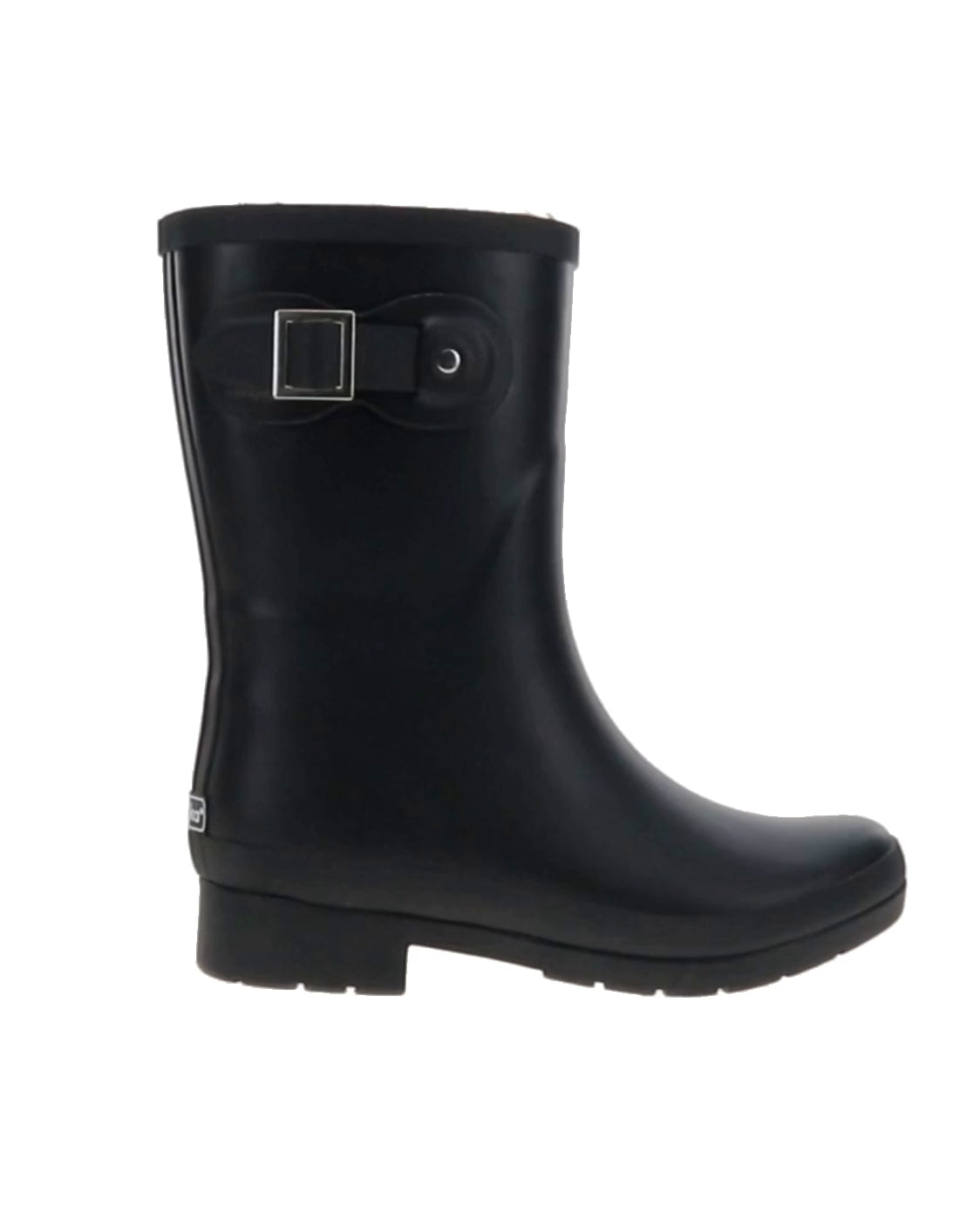 Women's Delridge faux fur Chelsea mid boot black - Rotating product video 