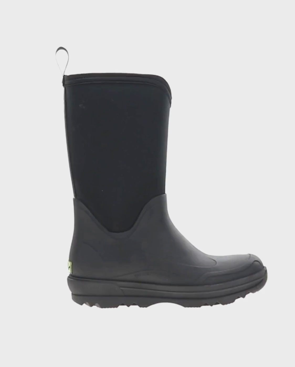 Women's traverse neoprene cold weather boot black - Rotating product video 