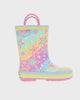 Kids galaxy sparkle rain boot multi - Rotating product video 
