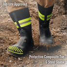 Unisex 365 Comp Toe Service Stripe Neoprene Mid Cold Weather Boot - Black - Western Chief