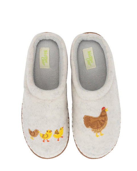 Women s Chicken Family Slipper Beige Western Chief