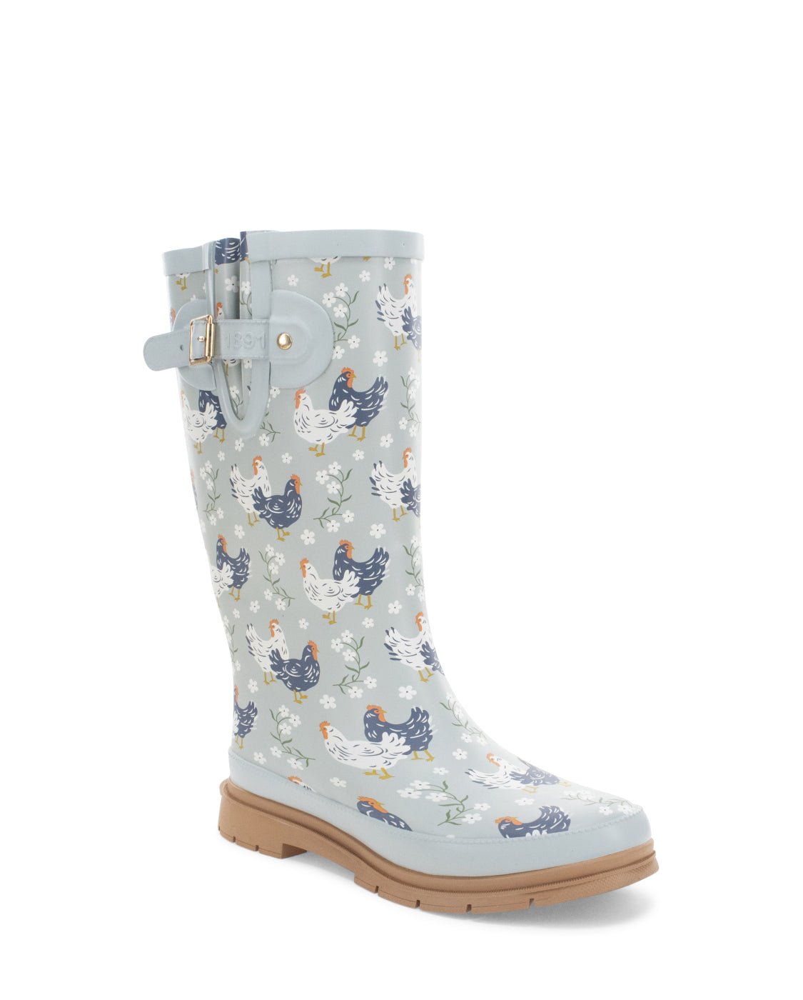 Women's Chicken Faux Fur Tall Rain Boot - Blue - Western Chief