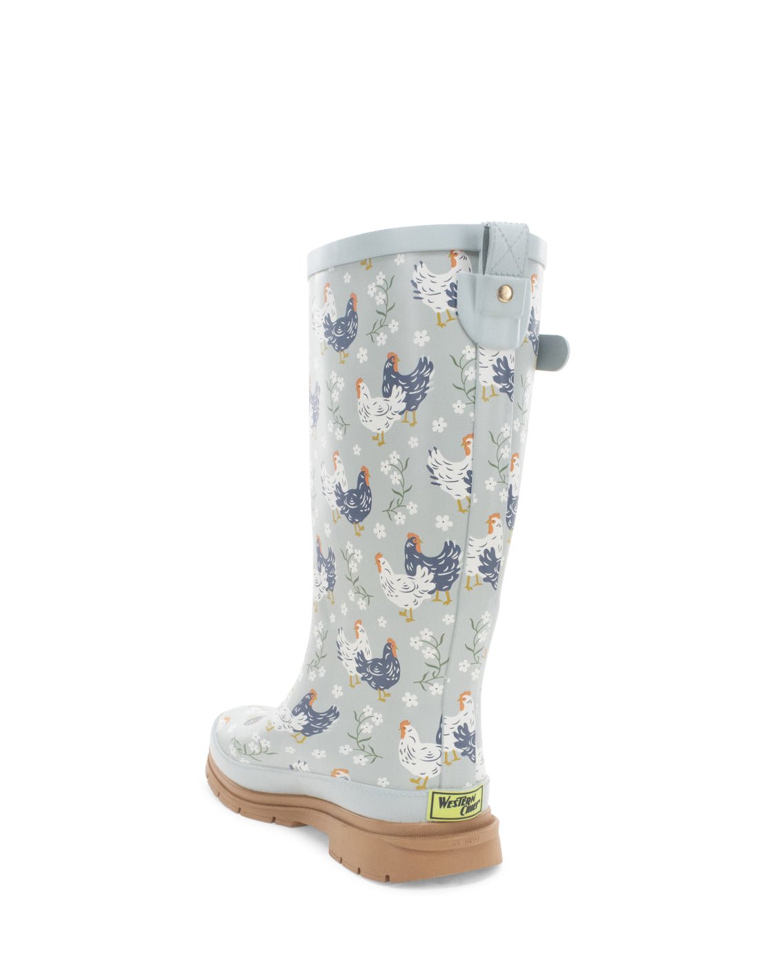 Women's Chicken Faux Fur Tall Rain Boot - Blue - Western Chief