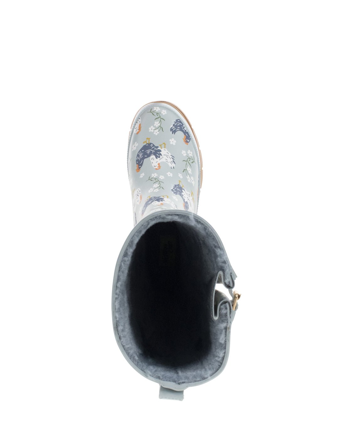 Women's Chicken Faux Fur Tall Rain Boot - Blue - Western Chief