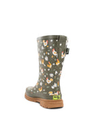 Women's Feathered Faux Fur Mid Rain Boot - Olive - Western Chief