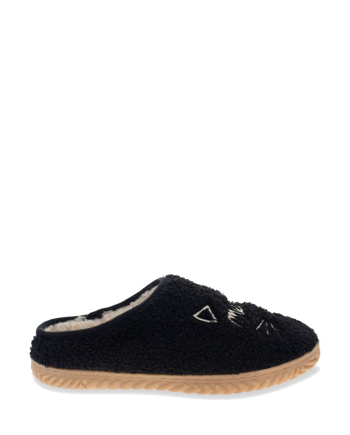 Women's Graphic Meowzzer Cat Slipper - Black - Western Chief