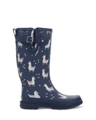 Women's Llama-Rama Tall Rain Boot - Navy - Western Chief