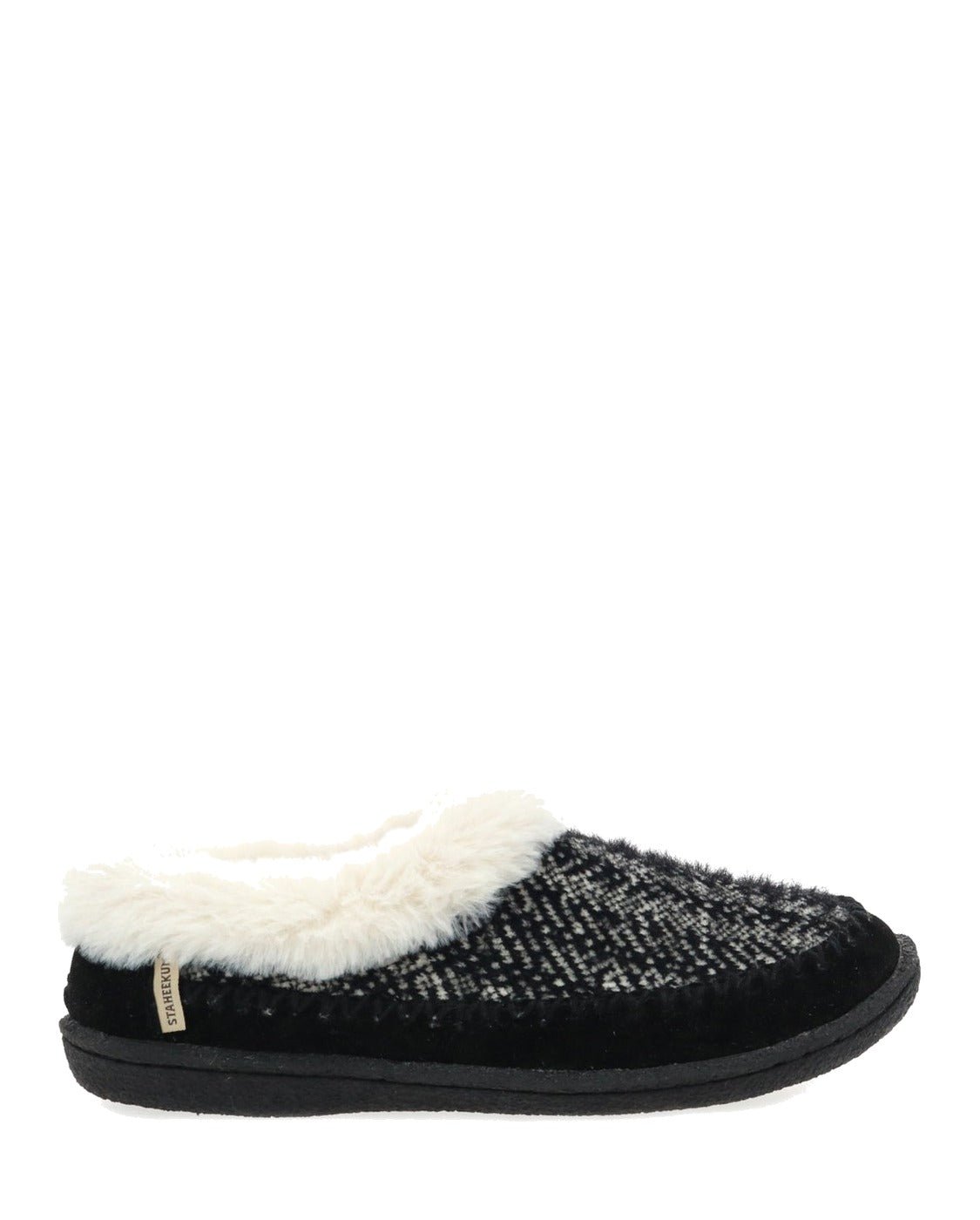 Women's Serene Brushed Knit Slipper - Black - Western Chief