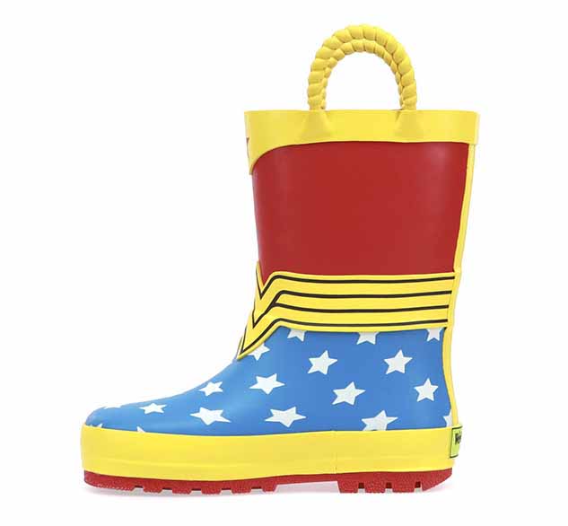Kids Wonder Woman Rain Boots - Red
