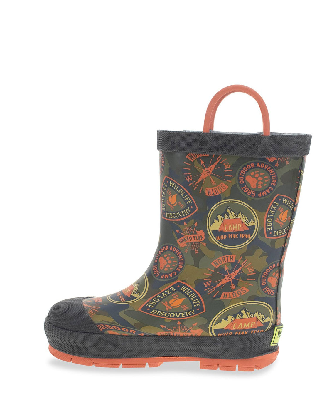 Kids Adventure Patch Rain Boot - Olive - Western Chief
