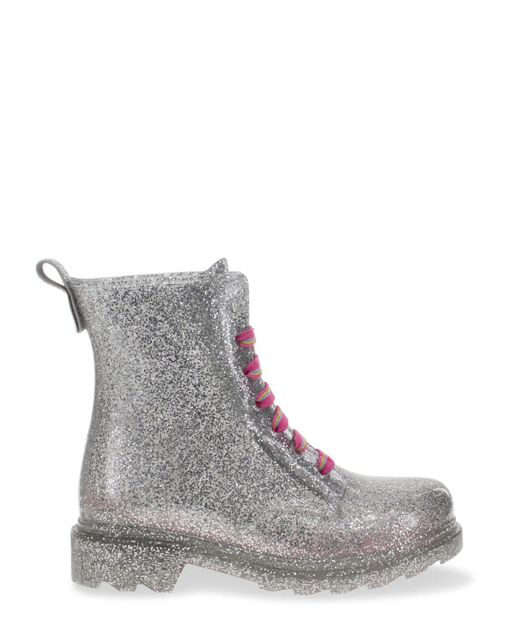 Kids Combat Ankle Rain Boot - Silver - Western Chief