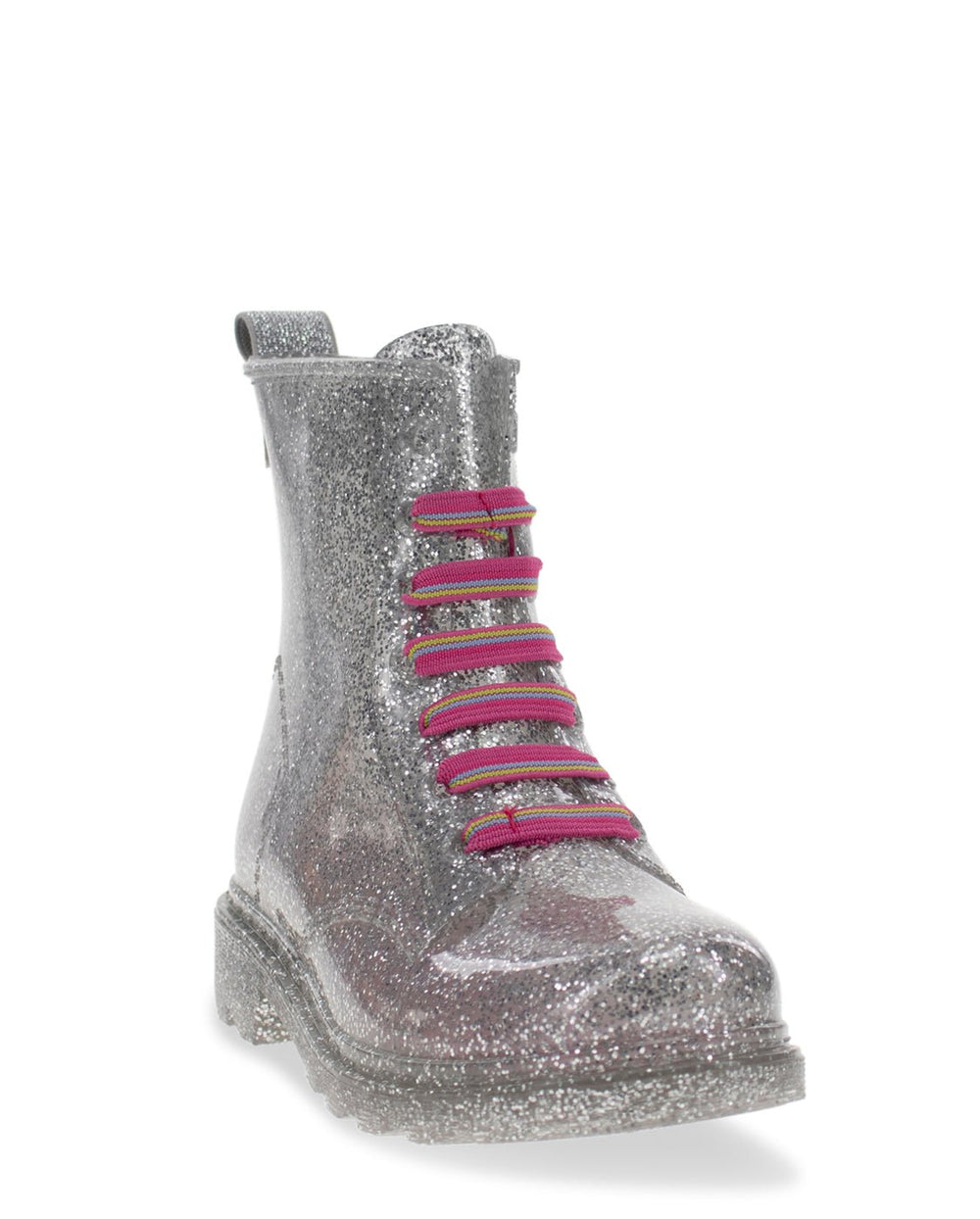 Kids Combat Ankle Rain Boot - Silver - Western Chief