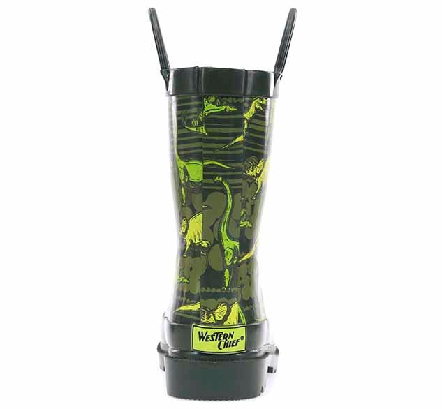 Kids Dino Quest Rain Boot - Olive - Western Chief
