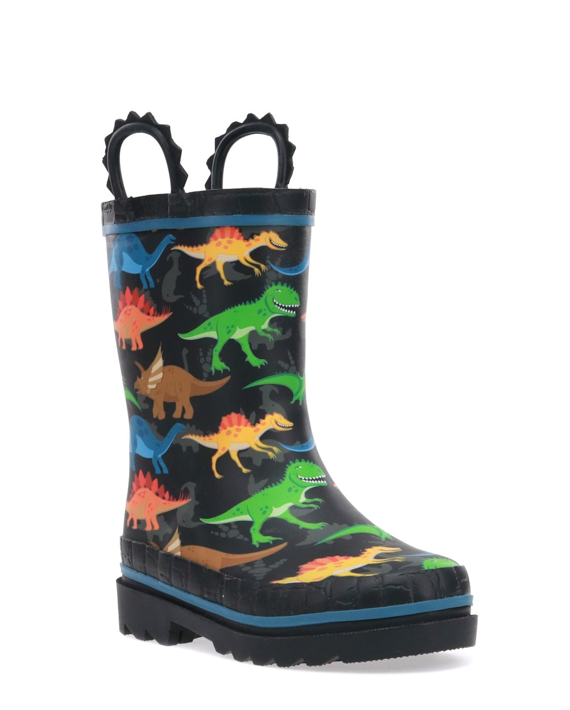 Kids Dino World Rain Boot Black