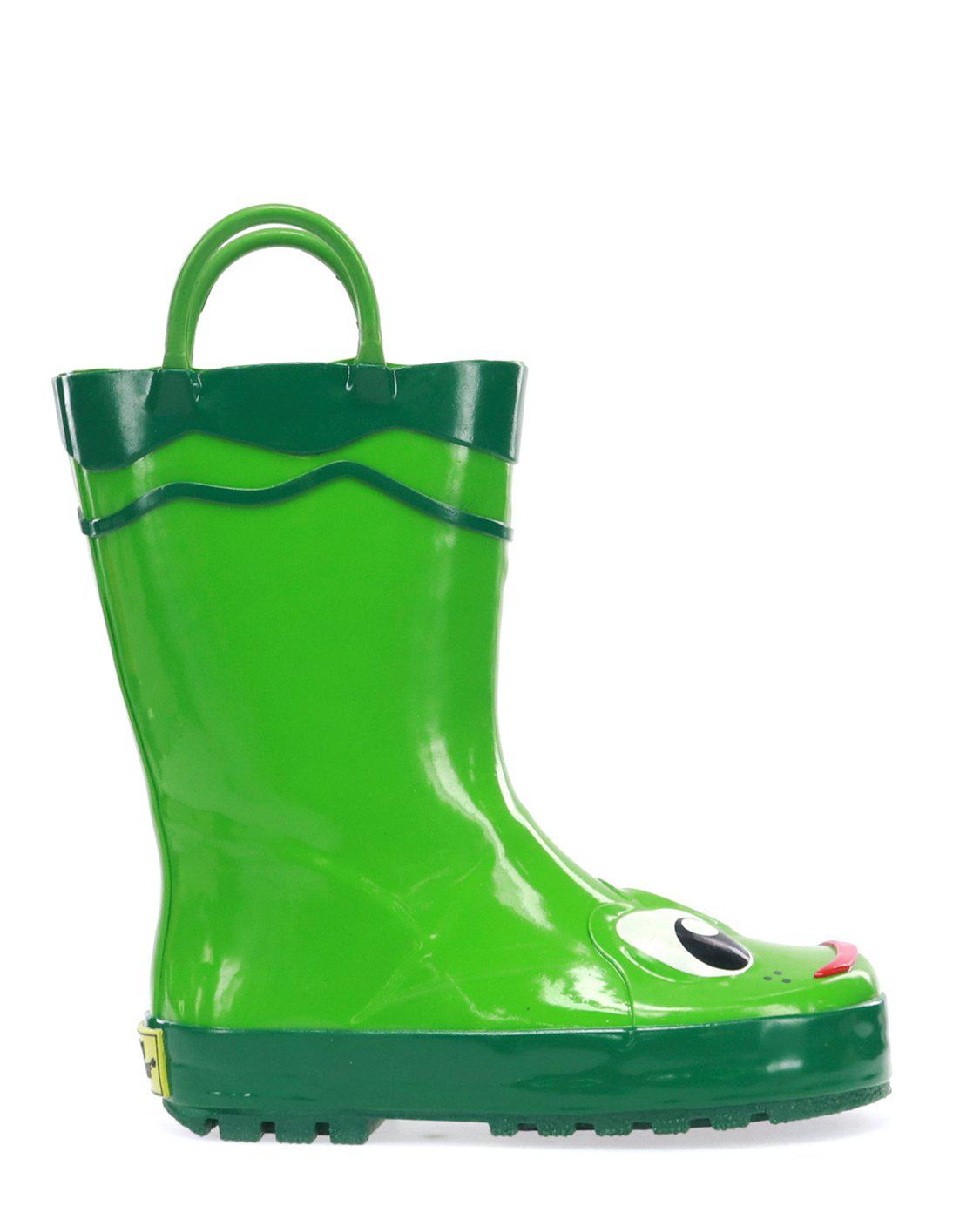 Kids Fritz Frog Rain Boot Green