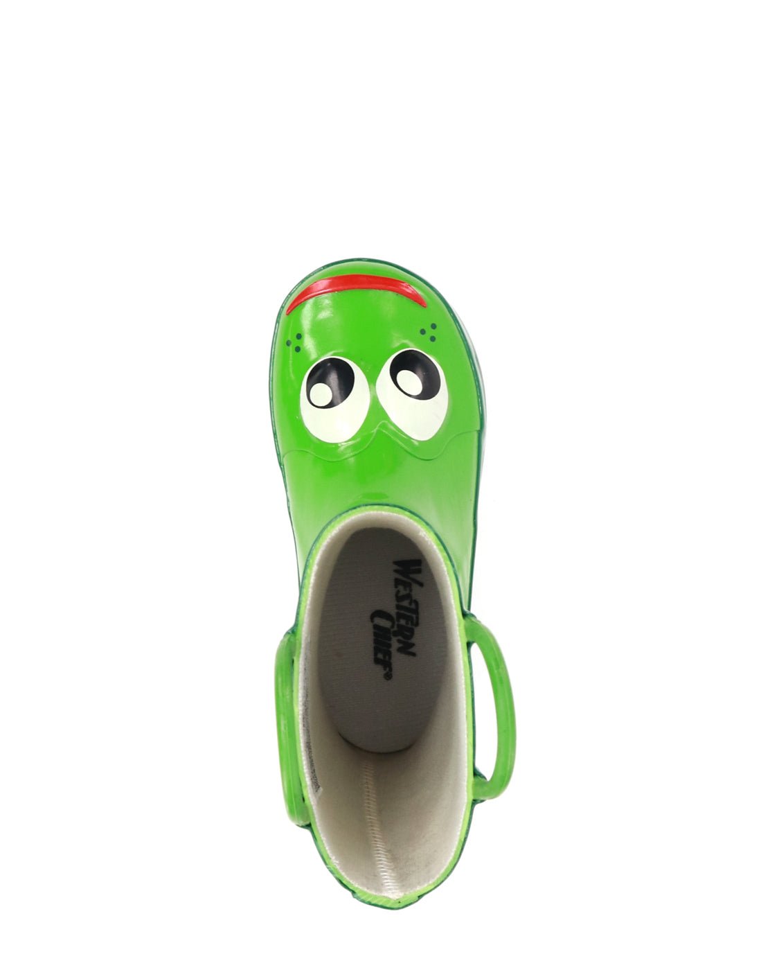 Toddler frog rain boots top