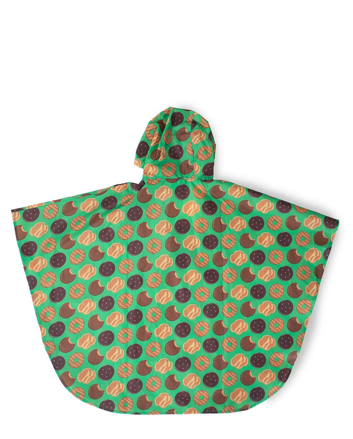 Kids Girl Scouts It's Raining Cookies Poncho Raincoat - Green - Western Chief