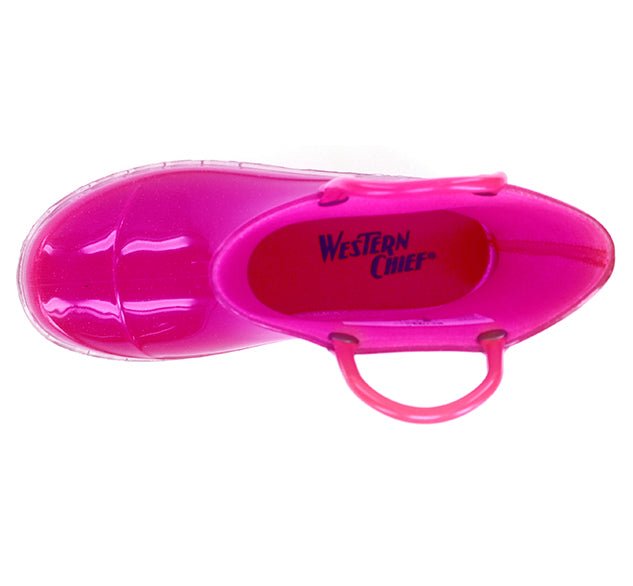 Kids Lighted Solid Rain Boot Pink