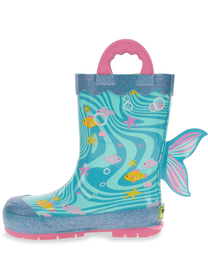 Kids Molly Mermaid Rain Boot - Aqua - Western Chief