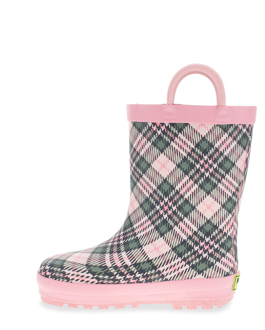 Western Chief Kids Boots Plaid Rain Boot Pink