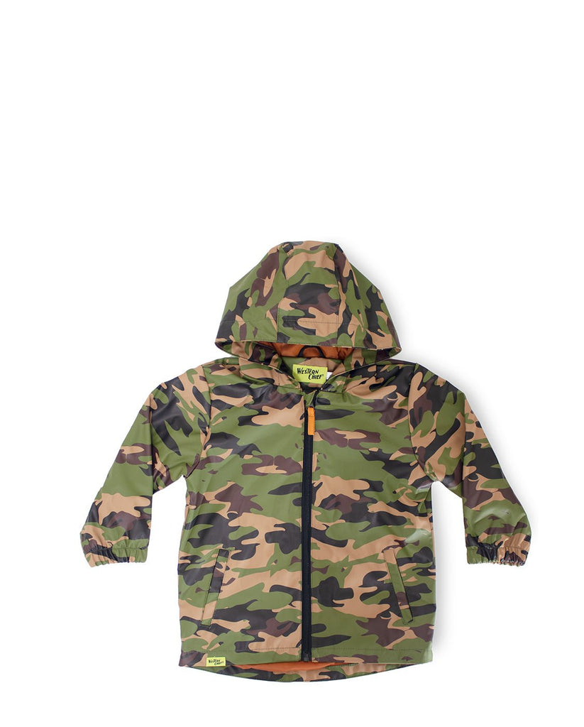 Camo raincoat sale